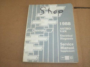 1988 Chevrolet Astro Van Electrical Diagnosis Service Manual Supplement