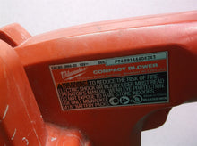 Milwaukee 0884-20 Red Handheld Compact Cordless Blower No Tube