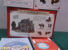Liberty Falls John T Boone's Home AH153 1998 and Pewter Figures