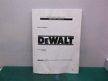 Manual from a Dewalt DXGNR8000 Generator