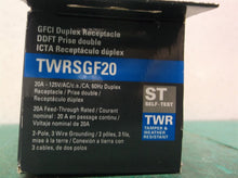 Eaton White 20 Amp GFCI Residential Outlet - TWRSGF20