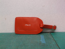 Viking River Ocean Cruise Tag Red Leather ID Luggage Suitcase Ship NEW