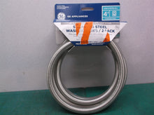 GE 4' Universal Stainless Steel Washer Hoses(2-pack)-PM14X10008