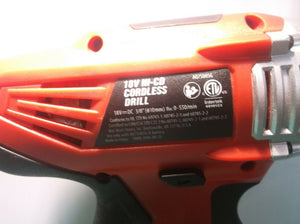 HYPER Tough 18v Cordless Drill AQ75005G 18V NI CD Battery No