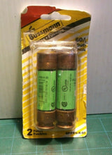 2 Pack EATON BUSSMANN FRN-R-60 60A Time Delay Fiberglass Fuse