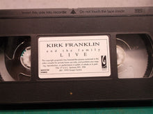 Kirk Franklin Live VHS VCR Video Tape Used Movie