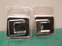 (2) Pilot Automotive Chrome Letter C Car Sticker Emblem - IP-555CZ