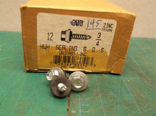 (145) #12 HWH 3/4 w Bonded EPDM Washer, Zinc Tek Roofing Screws