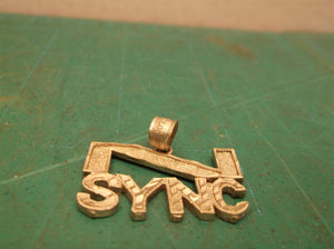 vintage 90s - 2000s nsync Band sterling silver pendant ds1