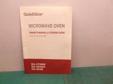 Manual only for a lg Goldstar microwave oven ma-870mw ma-880mw ma884n ds1