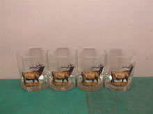 Set of 4 elk drinking glasses ds1