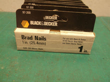 6 boxes 97-200 black & decker brad nails1" 500 off white