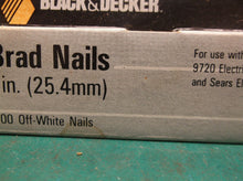 6 boxes 97-200 black & decker brad nails1" 500 off white