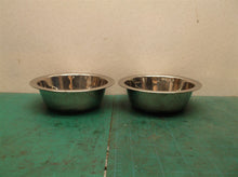2 Small Lightweight Stainless Steel Dog Bowl 5 1/4 x 5 1/4
