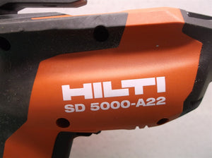 Hilti sd 5000-a22 drywall Screw Driver sn:137621 21.6V tool only