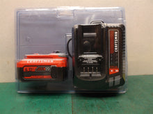 New open box Craftsman V20 LITHIUM Battery and Charger 4.0-Ah CMCB204-CK