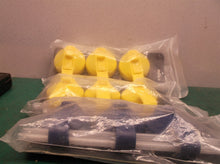 replaceable 9 6 yellow 3 blue wide mouth lids for hydro flask *missing 1 straw*