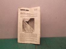 Manual only for a porter cable 692544-481 hinge butt template