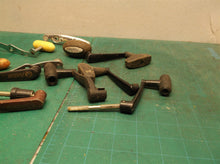 lot of 9 large fishing reel handles no shaft