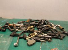 lot of 24 small reel handles with shaft