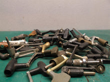 lot of 24 small reel handles with shaft