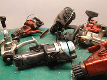 lot of 9 misc. fishing reels 5 working 4 for parts
