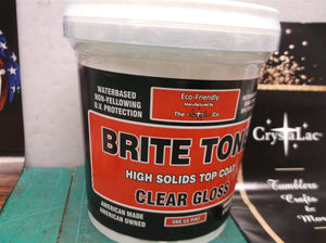 CrystaLac Brite Tone High Solids Polyurethane Instrument Finish 16 oz. Pint (Cle
