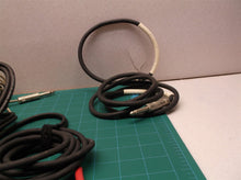 assorted lot of 8 misc 1/4 to 1/4 mono cables
