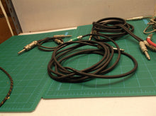 assorted lot of 8 misc 1/4 to 1/4 mono cables
