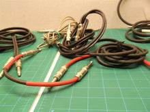 assorted lot of 8 misc 1/4 to 1/4 mono cables