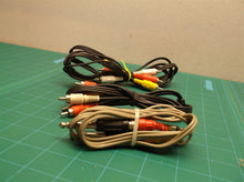 lot of 2 assorted 3 channel male rca to male rca with 1 2 channel male to male r