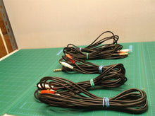 lot of 5 stereo 1/4 2 channel rca cable