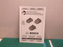 bosh bc630, bc660, bc1836 charger user manual