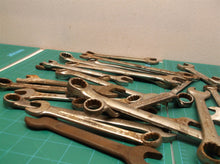 lot of 24 open, closed, and boxed ended wrenches