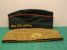 lot of 2 army hats veteran of foreign wars and 2nd div assn