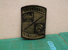 US Army Leadership / Excellence subdued sew on patch green and black