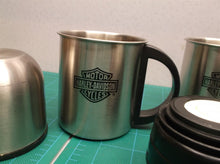 Harley Davidson Roast N Roll Travel Kit Thermos Set & Carrying Bag *missing silv