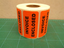 invoice inclosed sticker roll 2 x 1