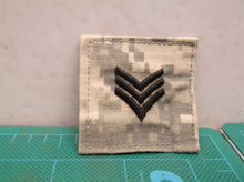 US Army ACU Rank E-5 Sergeant Patch w/ Hook Fastener Uniform Ready Made in USA