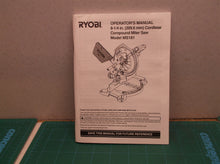 instruction manual for Ryobi MS181 - 8.25" 18V Cordless Compound Miter Saw