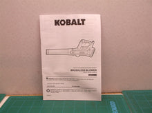 manual for Kobalt 24-Volt Lithium Ion 410-CFM 100-MPH Brushless Cordless Electri