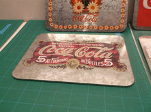 lot of 4 aluminum coca cola advertising signs
