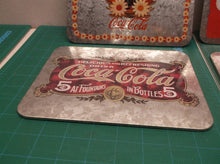 lot of 4 aluminum coca cola advertising signs