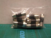Coaxial Cable Compression Fitting - 12 Pack Connector - for RG6 Coax Cable - wit