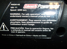 Coleman Cordless 18v Kit drill, sander,flashlight, and charger with case