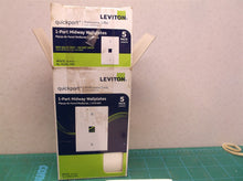 Midsize Single-Gang QUICKPORT™ Wallplate, 1-Port, White 5pk
