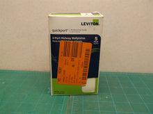 Leviton Quickport 5 Pack Midway 2 Port White Wallplates 41091-2w5