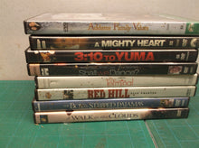 Lot of 7 dvd's Addams Family Values A Mighty Heart 3:10 To Yuma Shall We Dance?