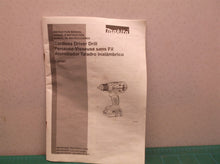 lxfd01 makita drill manual only