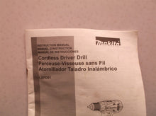 lxfd01 makita drill manual only